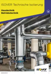 Lüftungsrohre mit dem Text links oben: Technische Isolierung, Haustechnik, Betriebstechnik