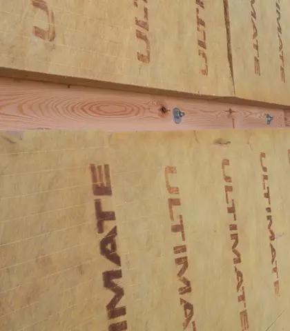 ULTIMATE Mineralwolle wird in der Fassade verlegt am Weingut Allacher