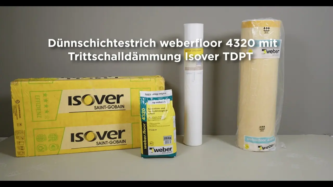 Dünnschichtestrich weberfloor 4320 mit Trittschalldämmung ISOVER TDPT thumbnail